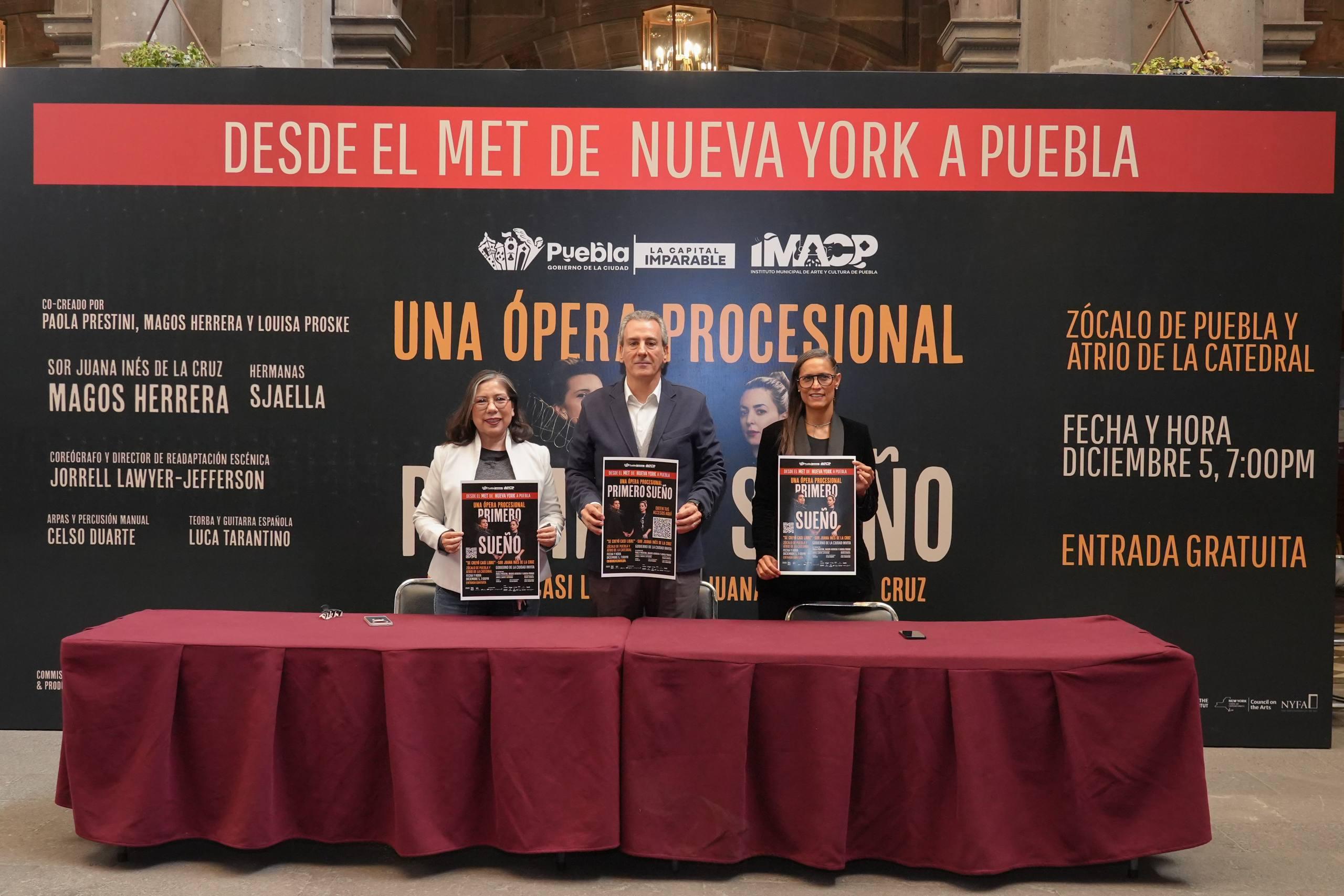 Desde el MET de Nueva York llega a Puebla capital la ópera “Primero Sueño”